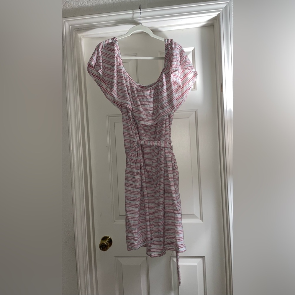 NWT Lane Bryant 4 Ways To Wear White Red Gray Knit Dress - Size 22/24